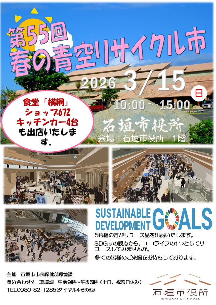 第55回春の青空リサイクル市開催ポスター