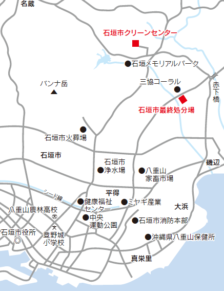 市処理施設地図