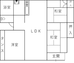 平久保第二市営住宅間取り図