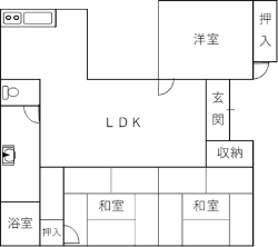 川平市営住宅間取り図