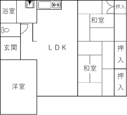 明石第二市営住宅間取り図