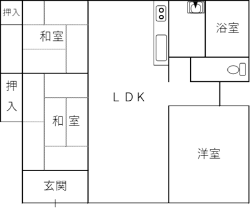 八島町市営住宅間取り図