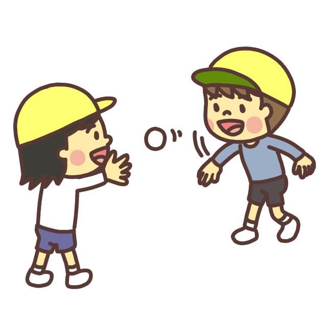 キャッチボールイラスト