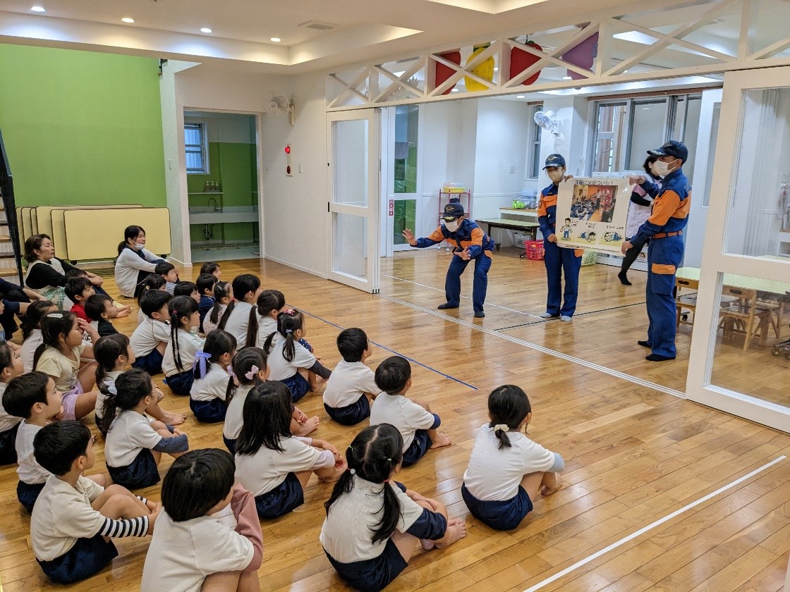 保育園での防火講話