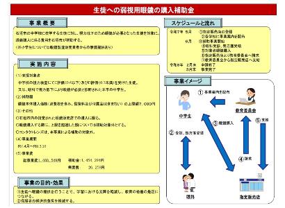 眼鏡購入補助